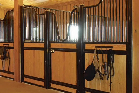 European Style Hinged Door Horse Stalls – V-Yoke Design