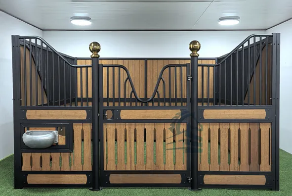 European Style Hinged Door Horse Stalls – V-Yoke Design