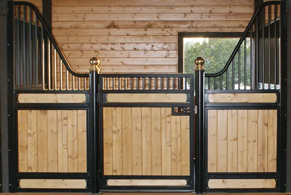 Durable Steel Hinged Horse Stall Fronts – Classic Low-Rise