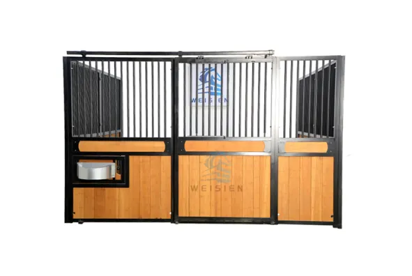 10ft x 7ft Modern Sliding Horse Stable Front – Square Window Design